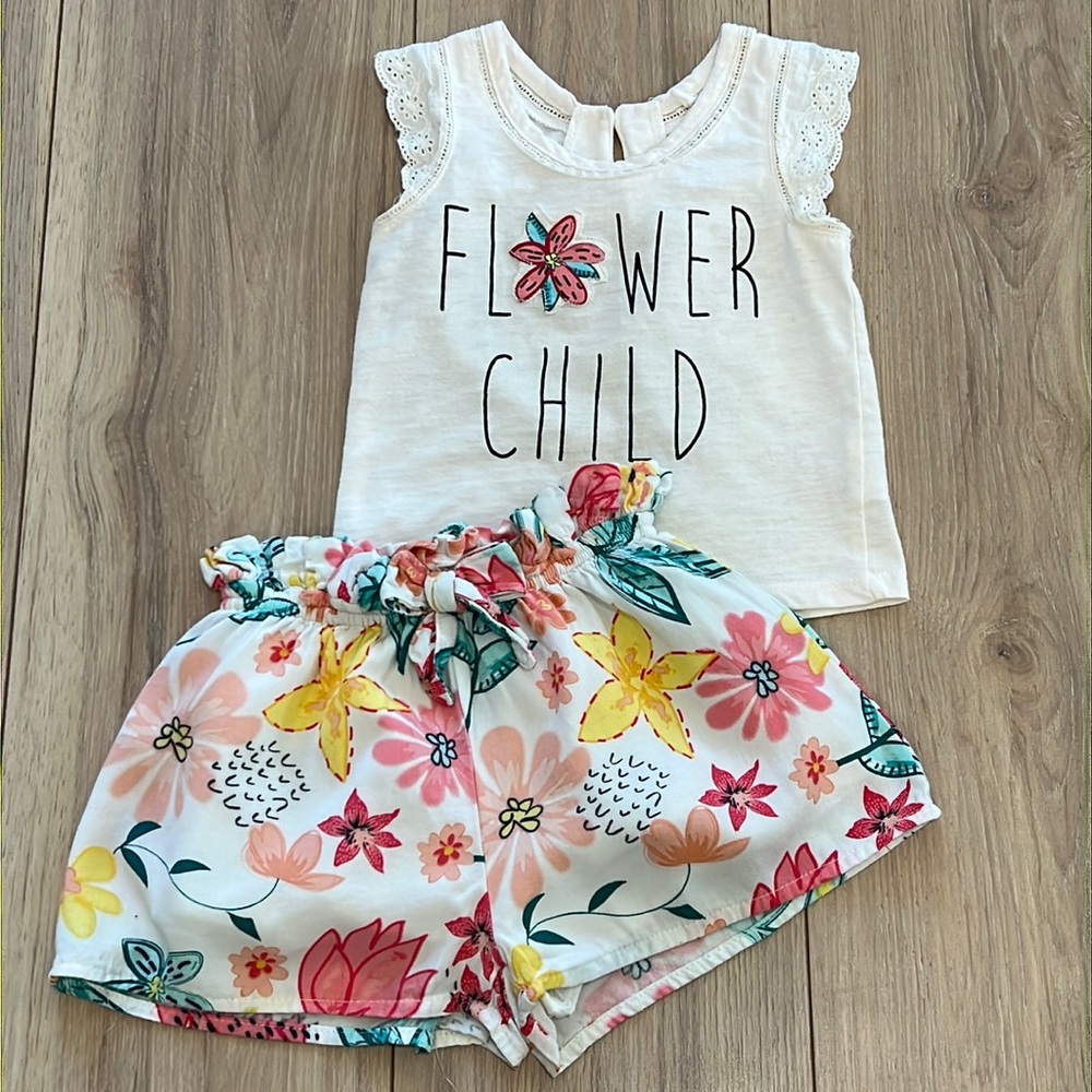 Jessica Simpson Shirt and Shorts Matching Set